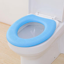 Load image into Gallery viewer, Bathroom O type EVA waterproof soft toilet pad thickening toilet seat warming cover 41*38cm