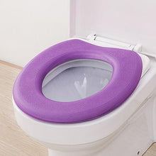 Load image into Gallery viewer, Bathroom O type EVA waterproof soft toilet pad thickening toilet seat warming cover 41*38cm
